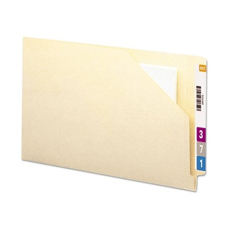 Smead Smead, END TAB JACKETS WITH REINFORCED TABS, STRAIGHT TAB, LEGAL SIZE, 11-PT MANILA, 100PK 76700